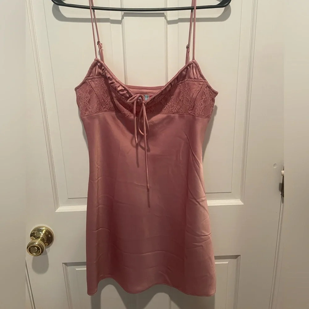 Urban Outfitters Perrie Lace Inset Slip Dress